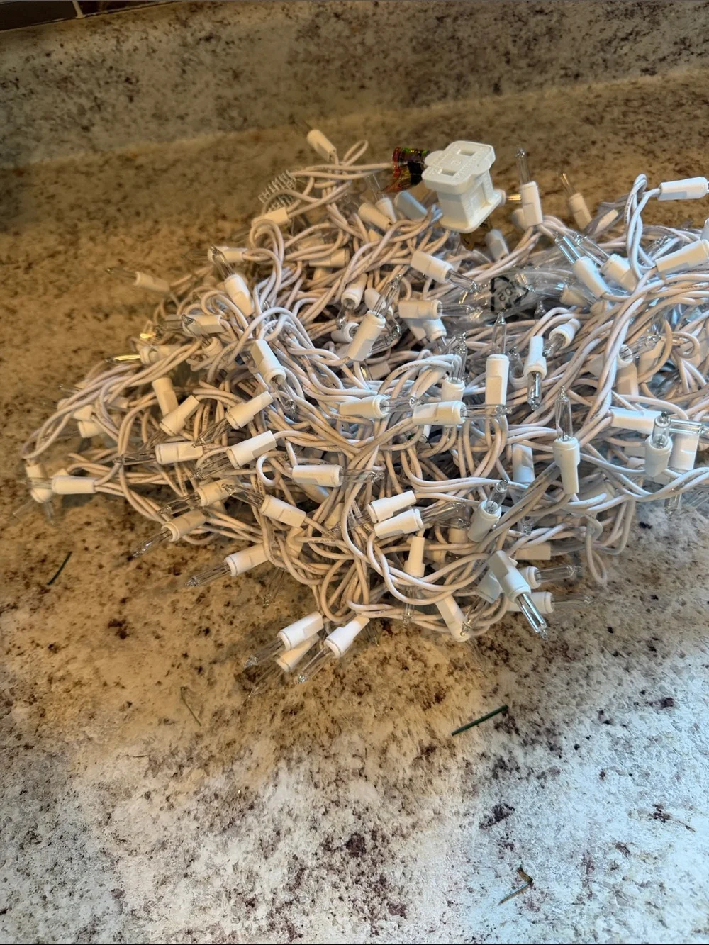 White LED Holiday String Lights - Brand Unknown
